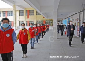 2020年4月21日，全椒县第二实验小学开展开学防疫模拟推演。